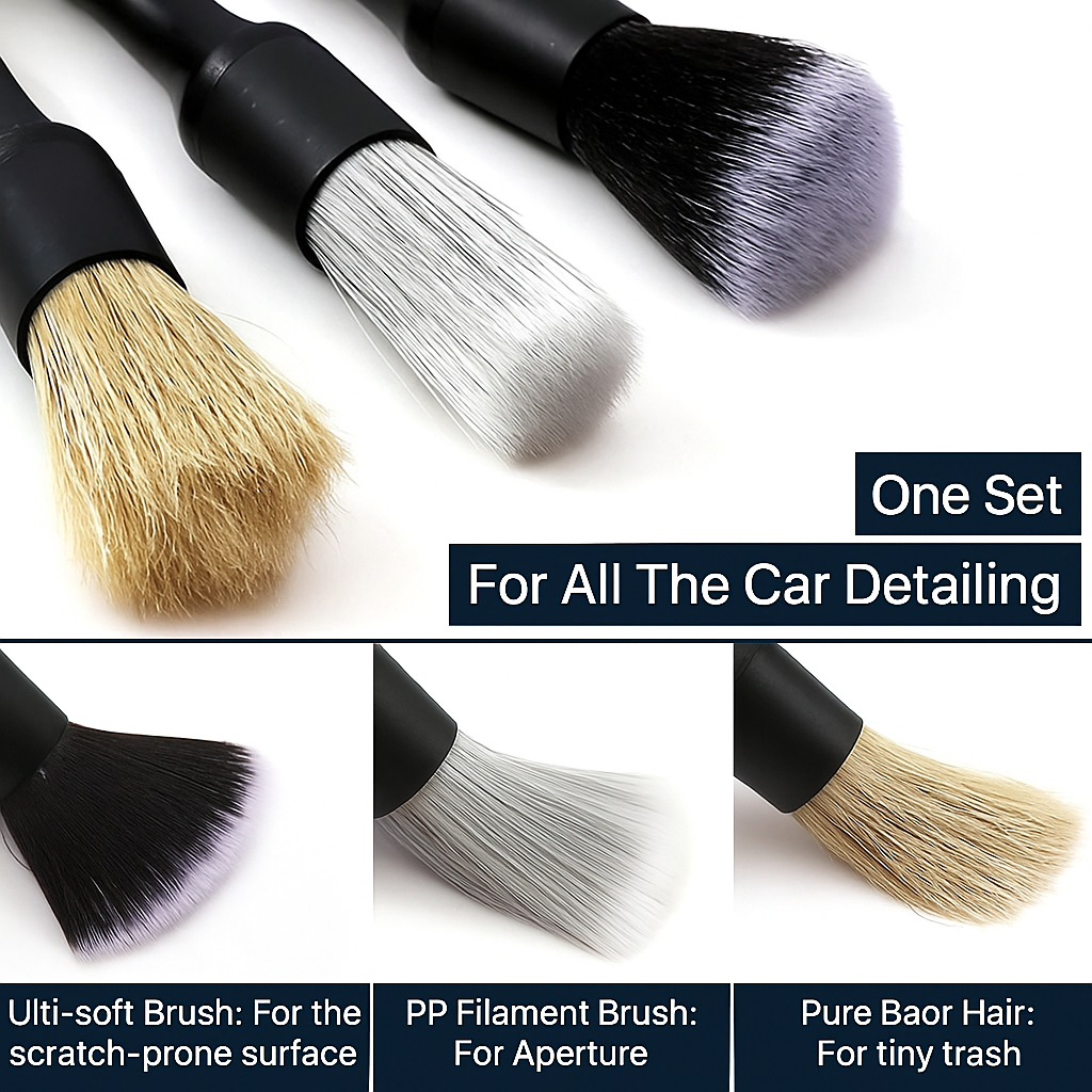 Car Vent & Interior Cleaning Brush Set (4pcs)