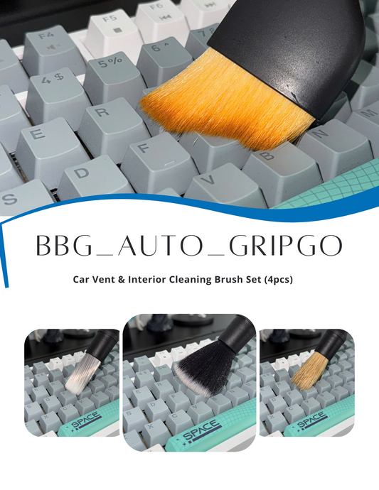 Car Vent & Interior Cleaning Brush Set (4pcs)